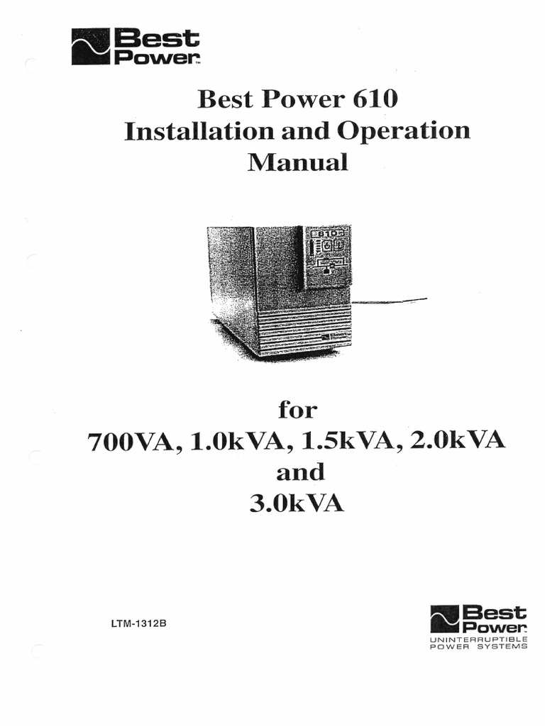 UPS Installation Manual | PDF