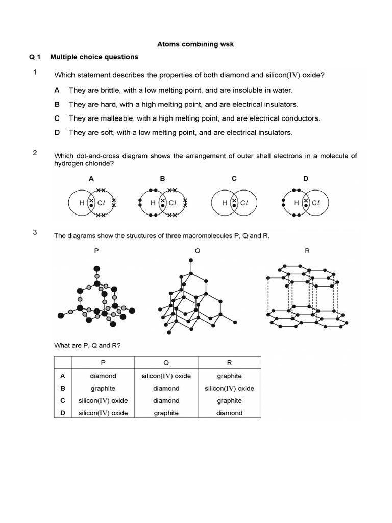 Atoms Combining WSK SSP 22 | PDF