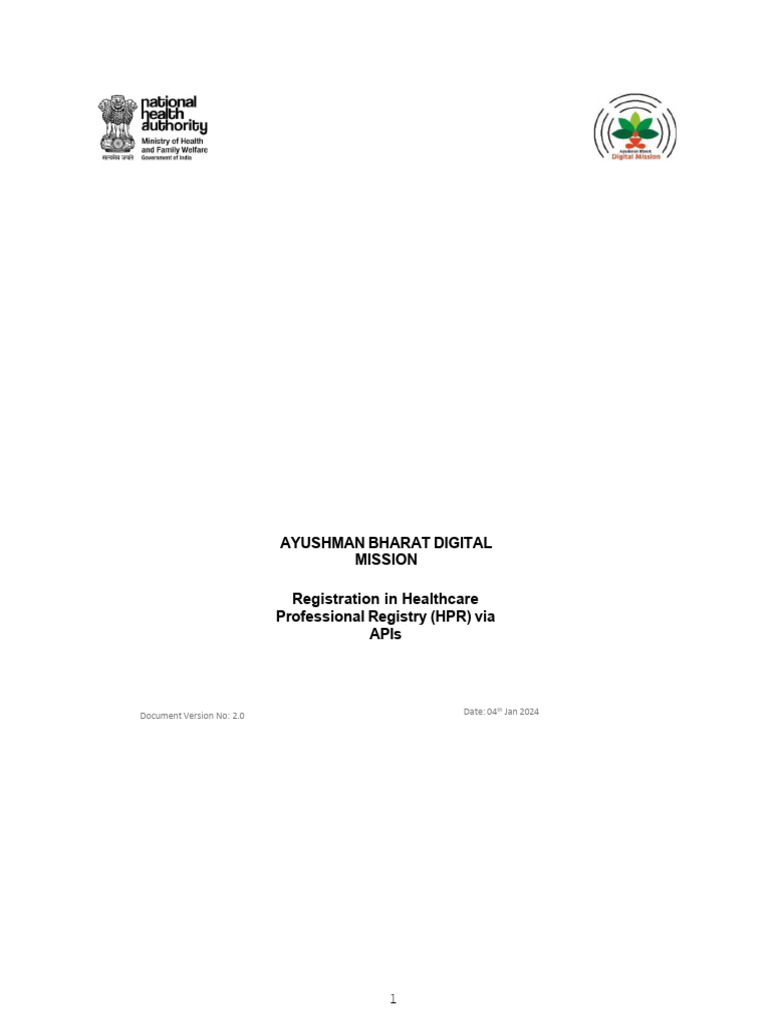 Register Healthcare Professional (Doctor & Nurse) API | PDF | String ...