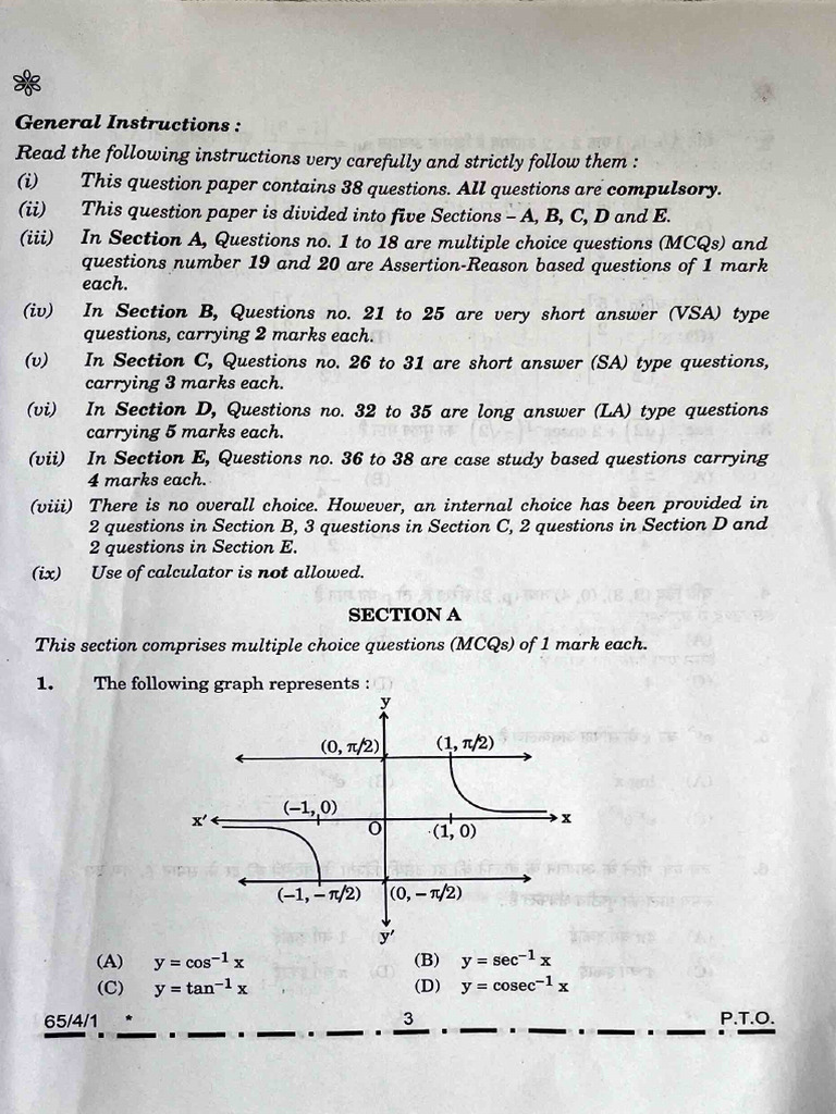 Maths Set 1 | PDF