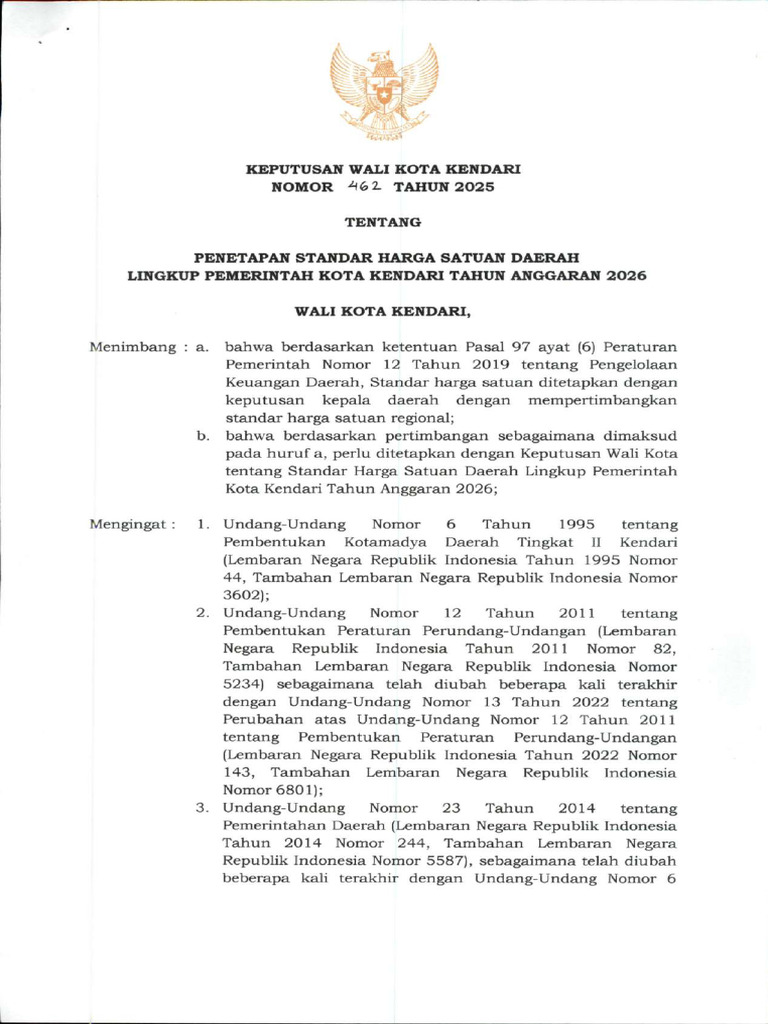 SK SSH 2026 Kota Kendari | PDF