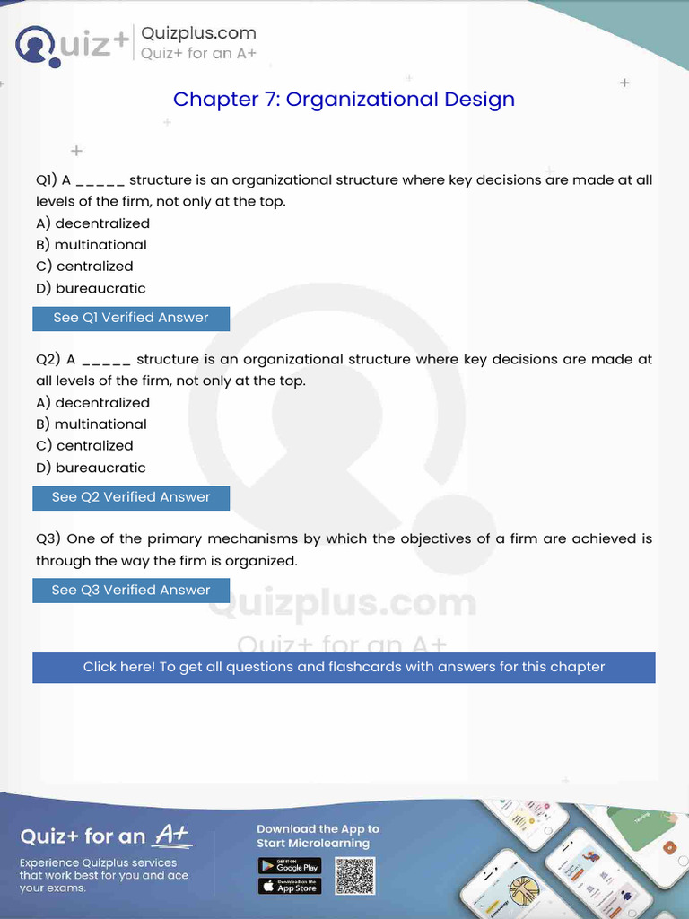 A Structure Is An Organizational Structure Where Key Decisions Are Made ...