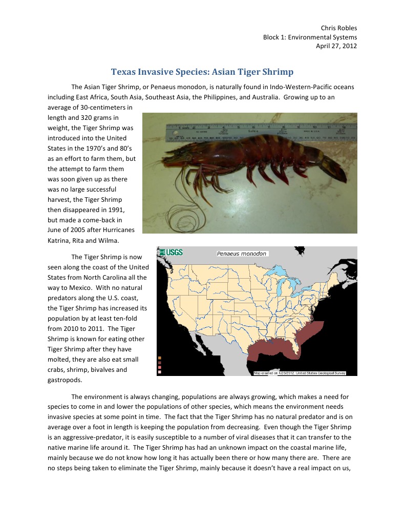Invasive Species in Texas | PDF | Science & Mathematics