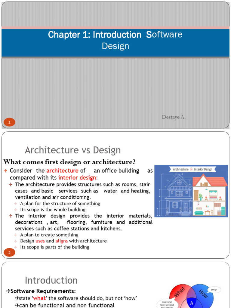 Introduction Software Design | PDF | Graphical User Interfaces | User ...