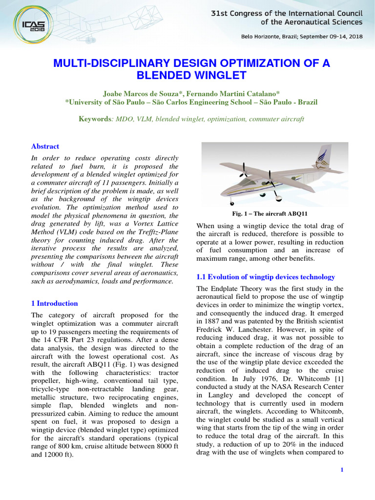 Multi Disciplinary Design Optimization o | PDF | Vehicle Design | Aerospace