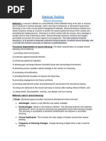 Wound Dressing Types and Uses Chart | PDF