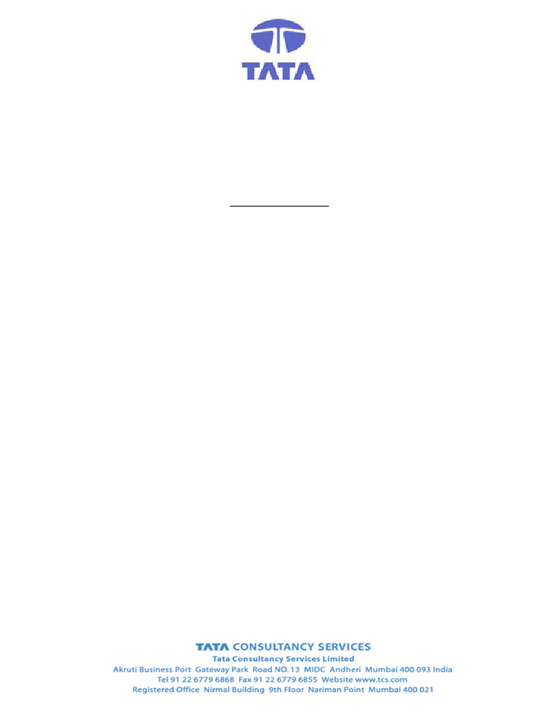TCS-Joining Letter | PDF