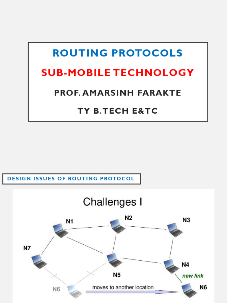 Unit-V-Routing Protocol-Notes and Presentation | PDF | Routing ...