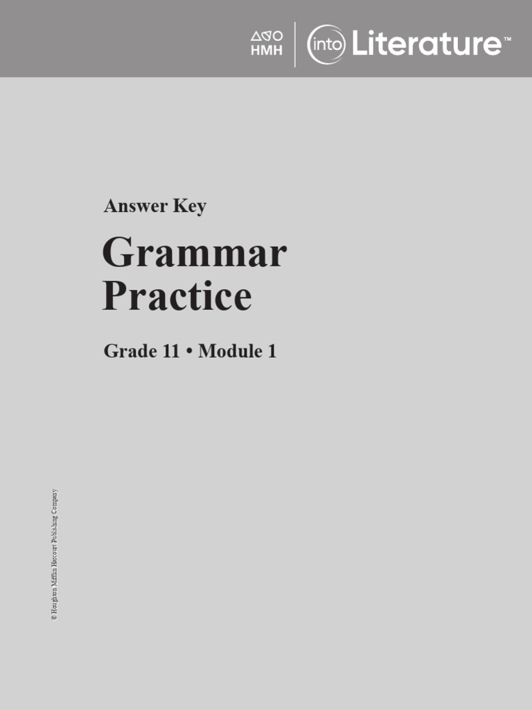 11le 03 PGP Mod01 Answerkey | PDF | Adverb | Syntax