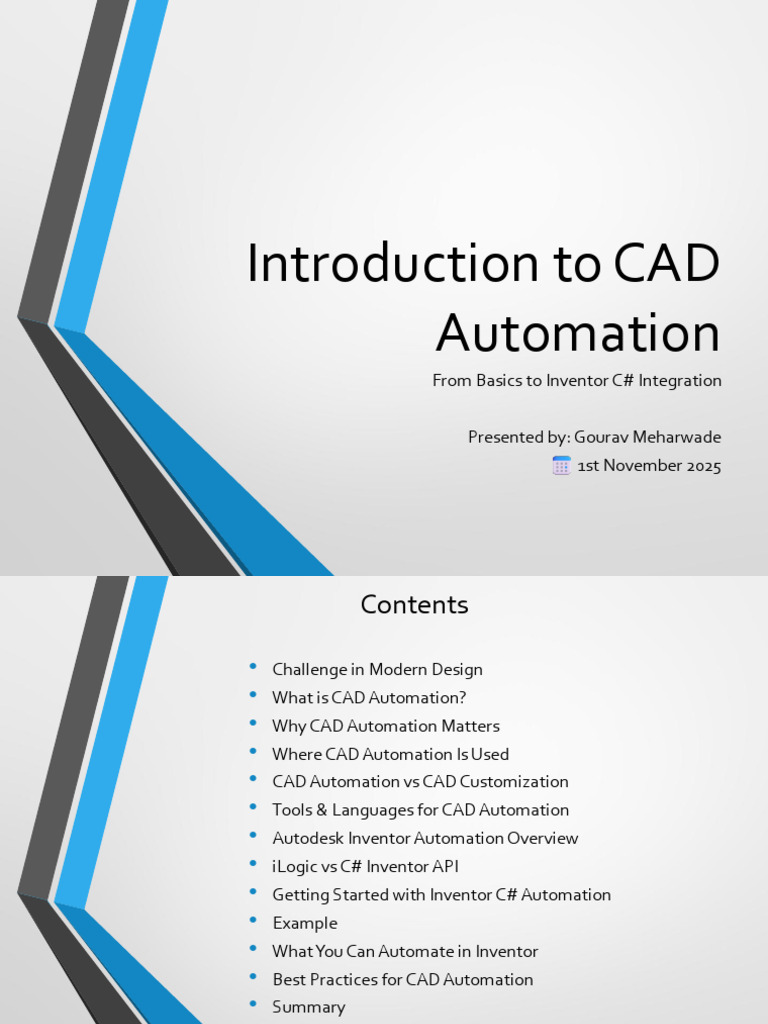 Introduction To CAD Automation | PDF | Computer Aided Design | Automation