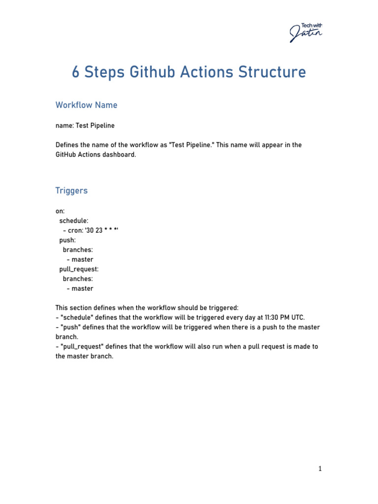 Github Actions Structure | PDF | Computer Science | Software Development