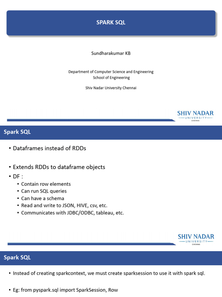 Spark SQL | PDF