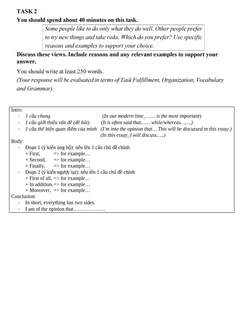 Writing Essay - Test 2 | PDF | Knowledge | Reason