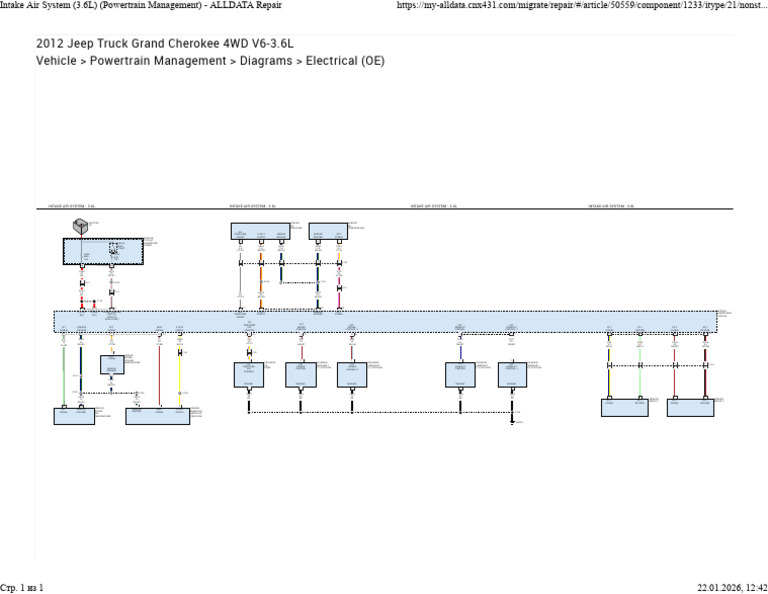 2012 Jeep Truck Grand Cherokee 4WD ECU - Wiring Diagram Intake Air ...