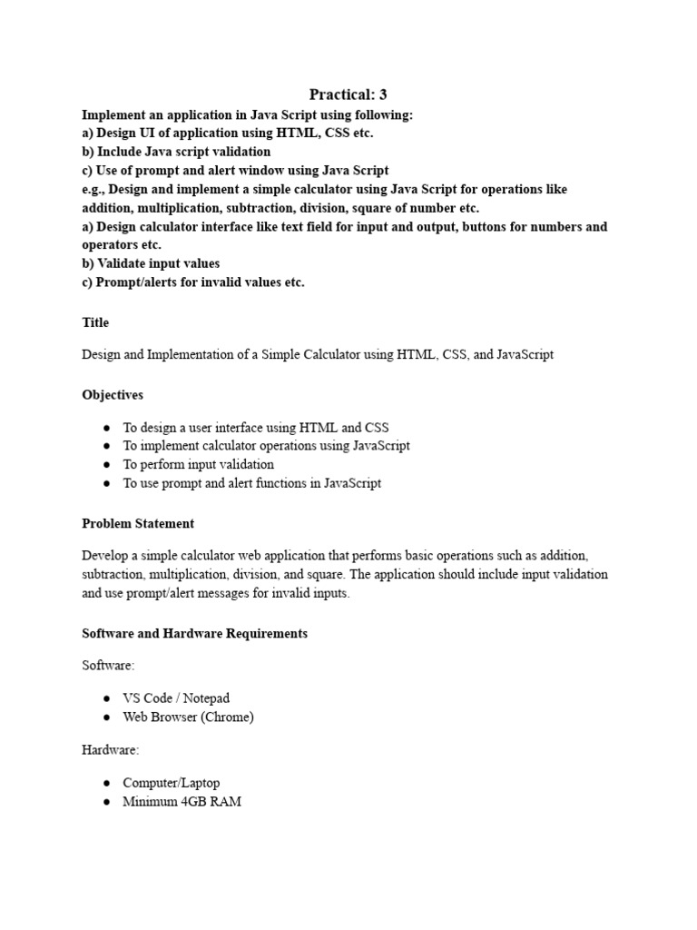 WT 3rd II Sem Prac | PDF | Java Script | Scripting Language