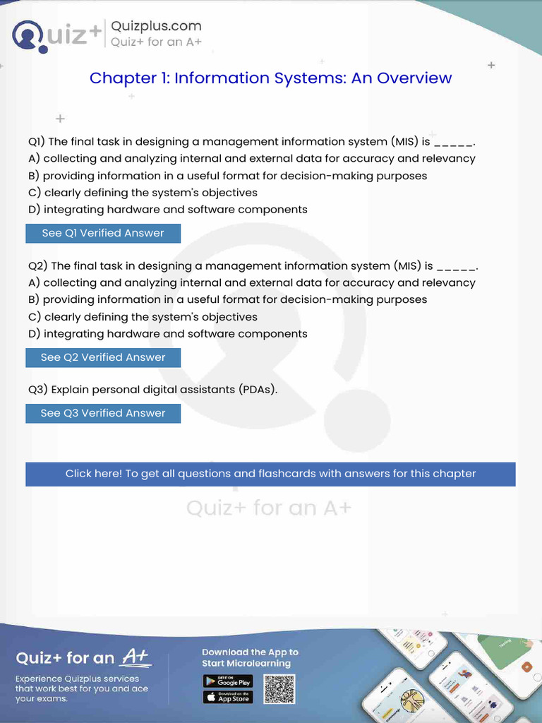 The Final Task in Designing A Management Information System Mis Is ...
