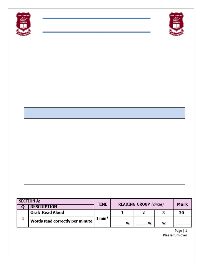 Final Efal Grade 6 Task 1 2026 Texts | PDF | Writing | Cognitive Science
