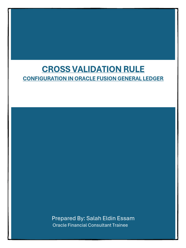 Cross Validation Rule | PDF