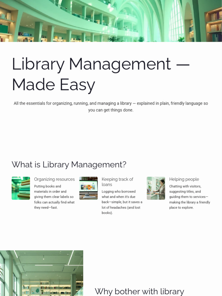 Library Management Made Easy | PDF | Libraries | Point Of Sale