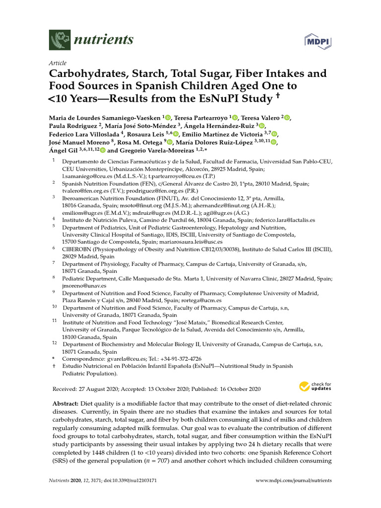 Nutrients | PDF | Dietary Fiber | Diet & Nutrition
