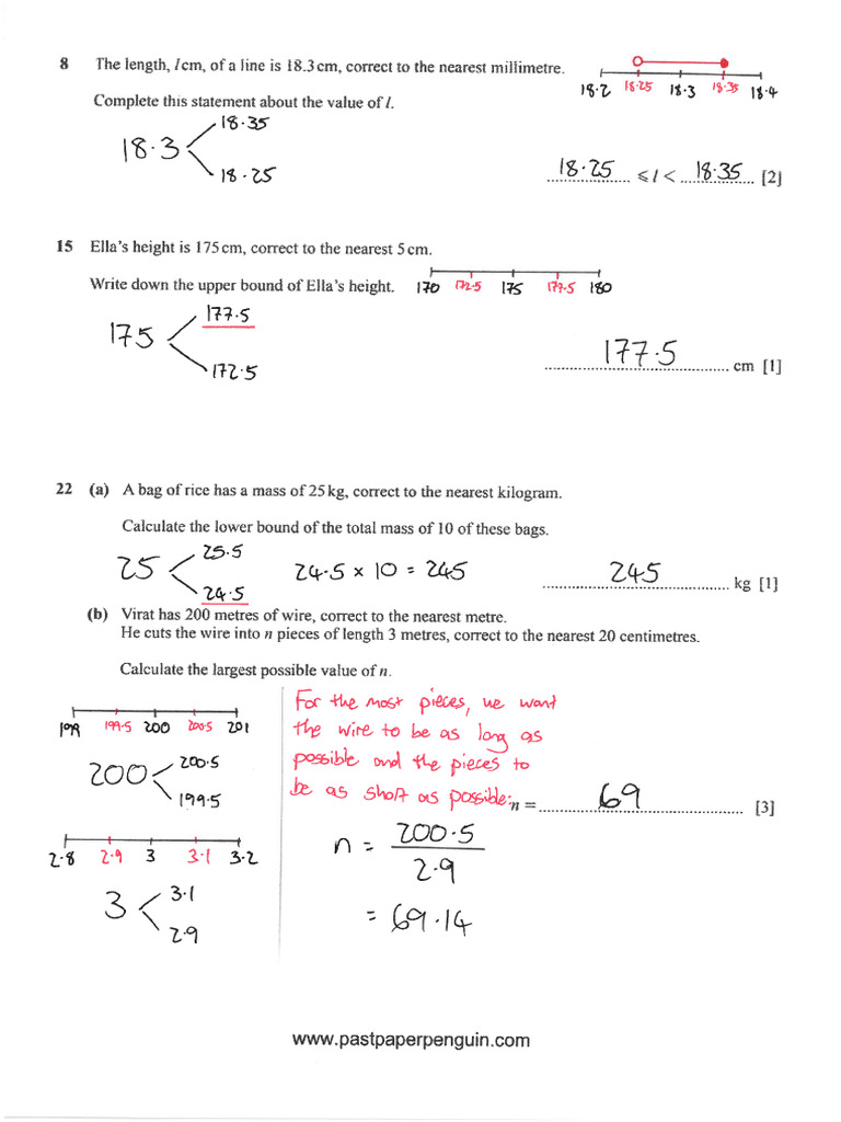 Numbers 3 Solutions Upper and Lower Bounds S25b ANS | PDF
