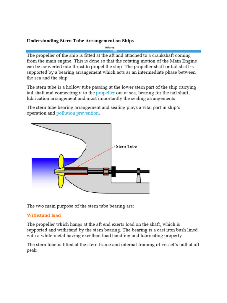 Stern Tube Good To Know | PDF | Propeller | Bearing (Mechanical)