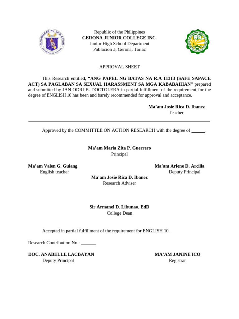 Approval Letter Template | PDF