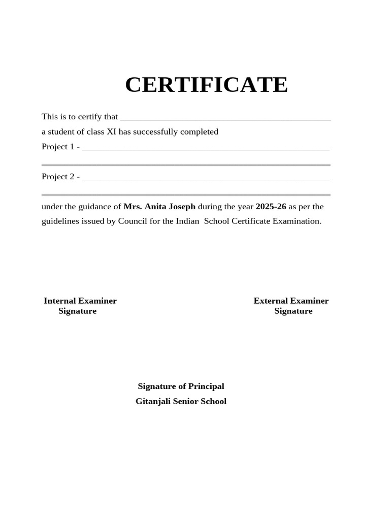 ISC - Project Cert | PDF