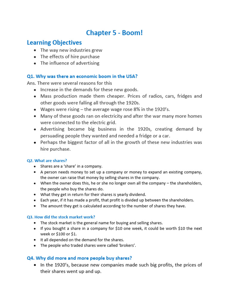 Boom! - Notes | PDF