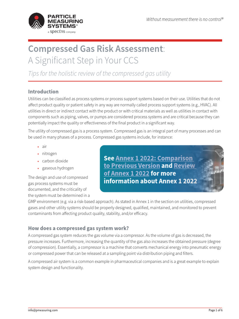 Compressed Gas Risk Assessment | PDF | Gases | Risk Management