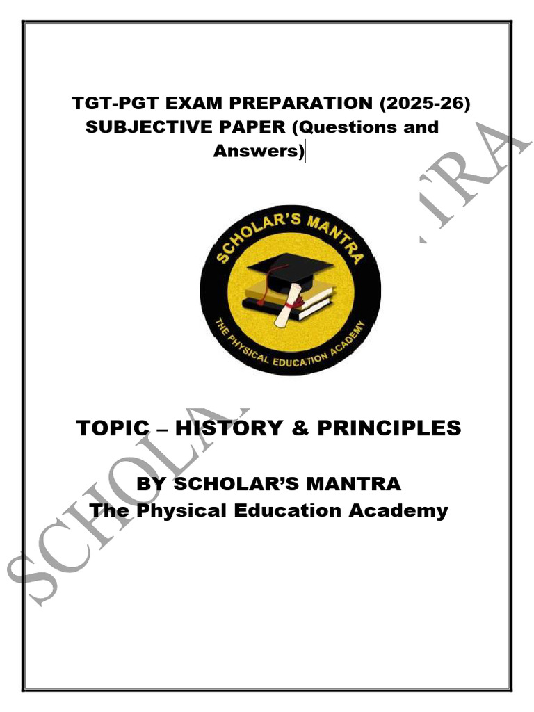 History Subjective Preparation PDF | PDF