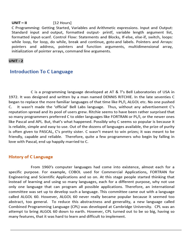 UNIT 2 New Updated | PDF | Data Type | Integer (Computer Science)