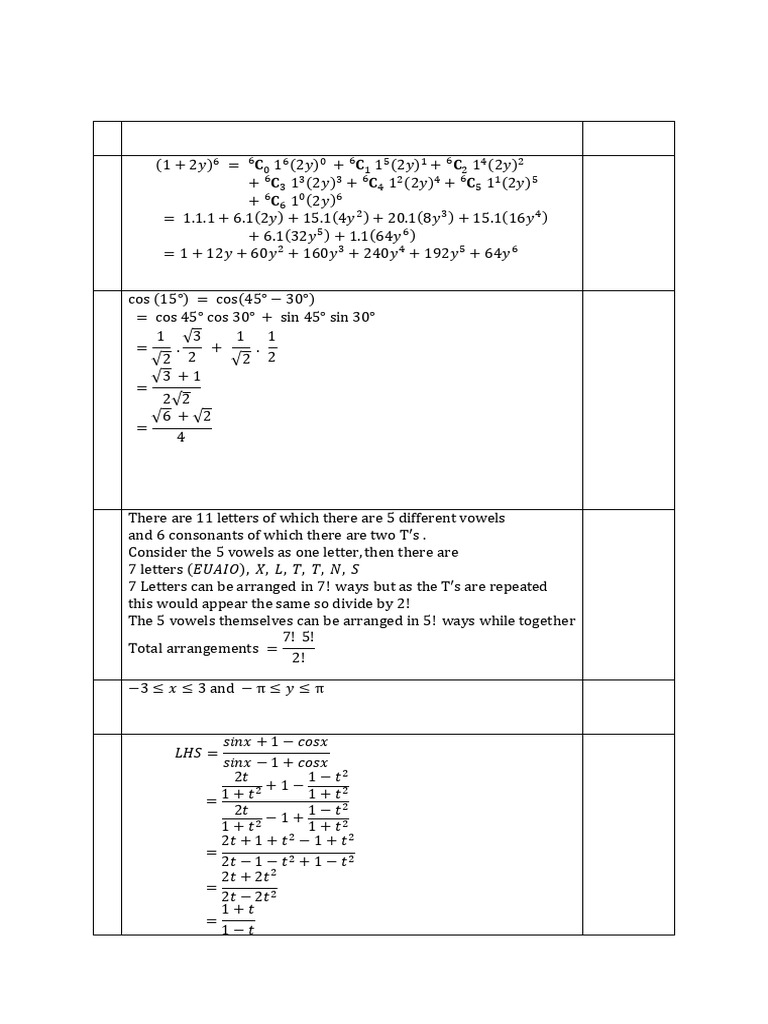 11ext1 Validation Task2 Marking Criteria 2023 | PDF | Discrete ...