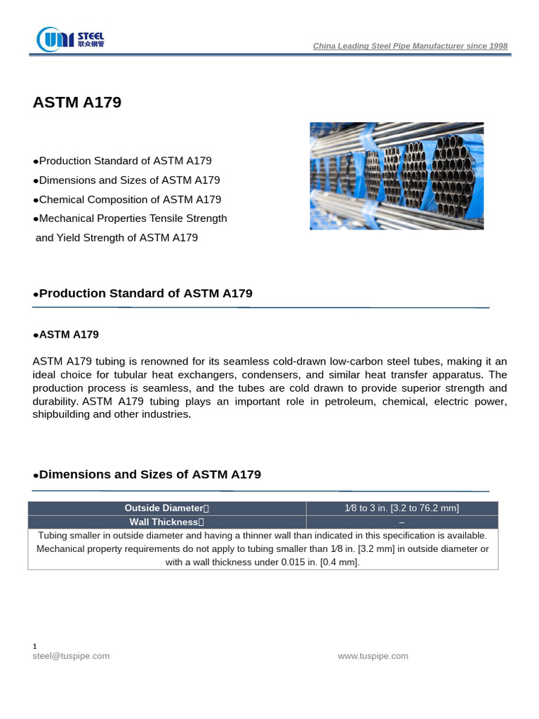 Astm A179 PDF | PDF