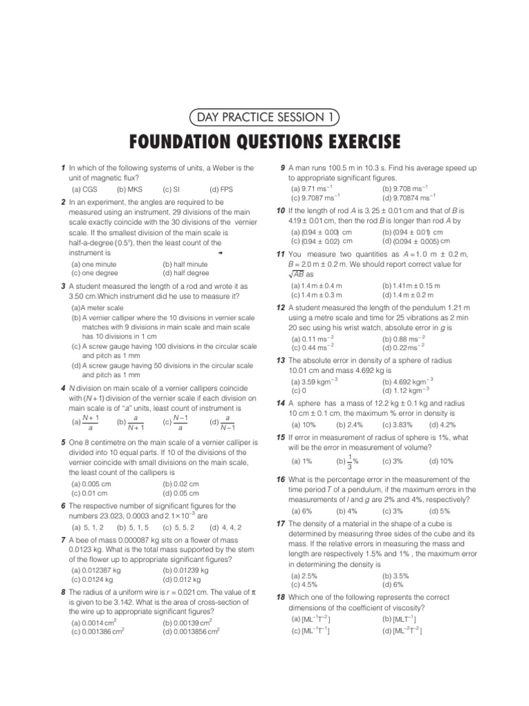 Units and Measuremens | PDF | Significant Figures | Physics