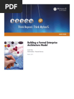 Building A Formal Enterprise Architecture Model