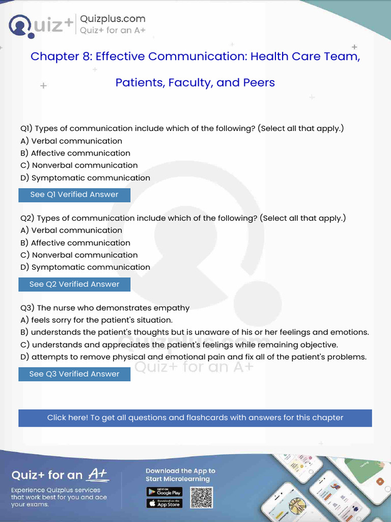 Types of Communication Include Which of The Following Select All That ...