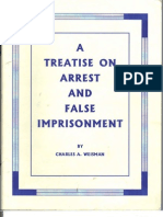 A Treatise on Arrests and False Imprisonment