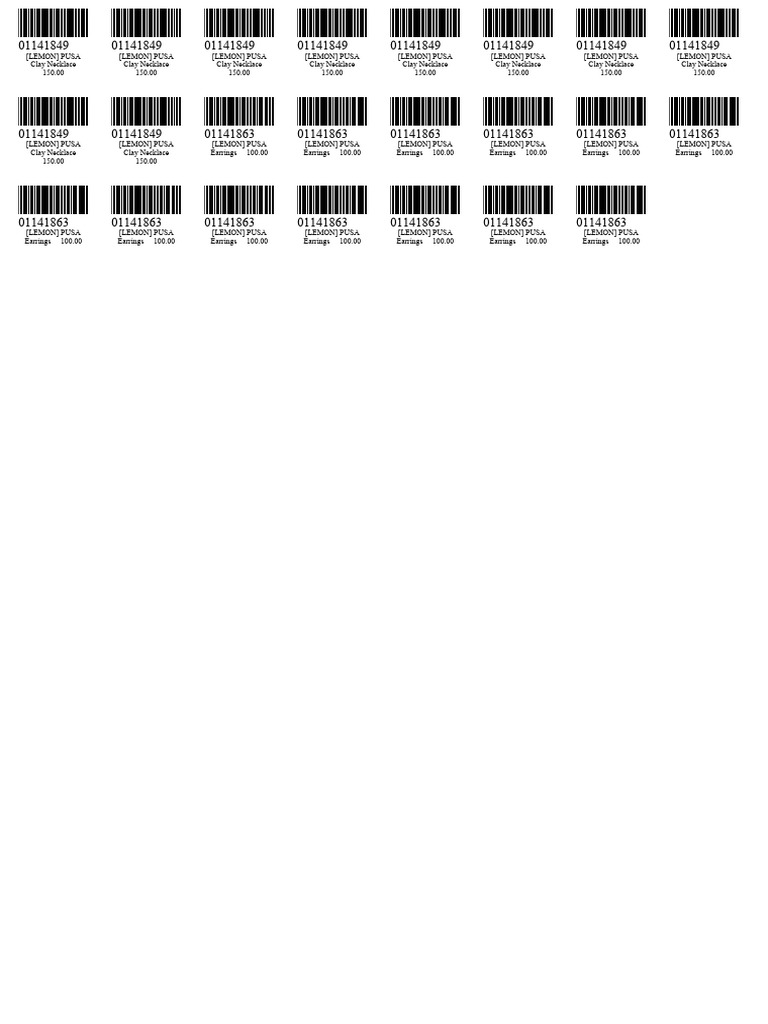 Barcode Report | PDF