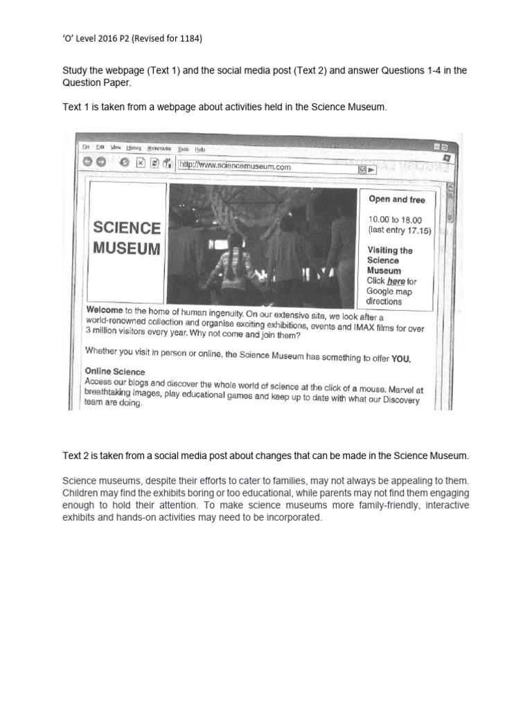 Revised Visual Text (2016) | PDF