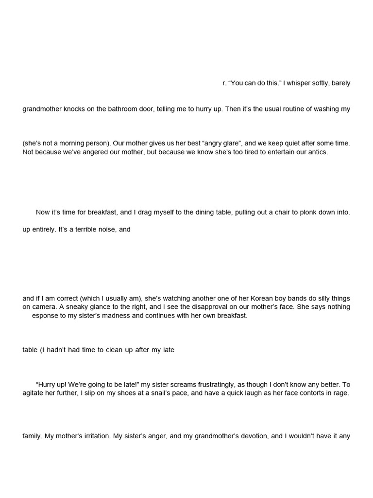 Hybrid Writing Sample (Additional Resource) | PDF | Bathroom