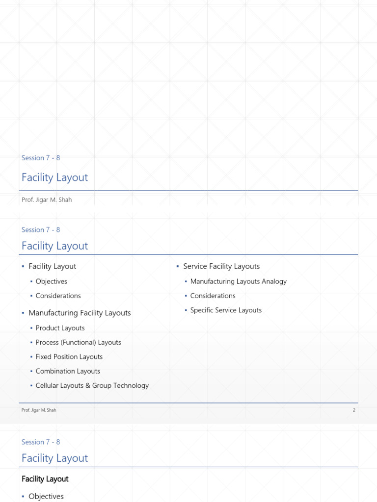Session 7-8 - Facility Layout | PDF | Inventory | Supermarket