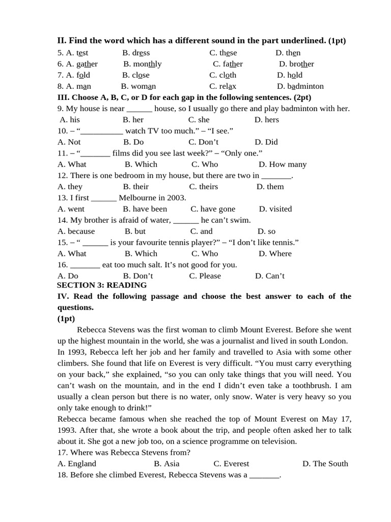 BT Tet | PDF | Mount Everest | Mountaineering