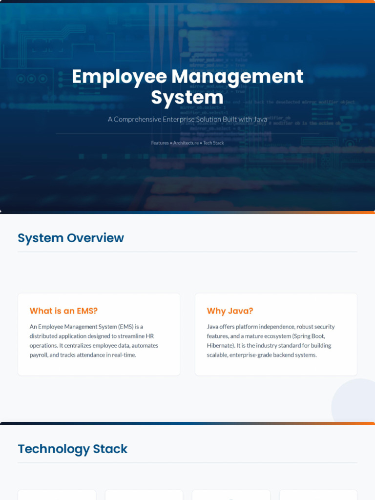 Employee Management System in Java | PDF