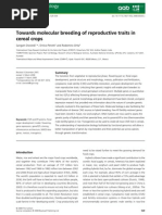 Download Towards Molecular Breeding of Reproductive Traits in Cereal Crops by Gabby Vinueza SN101673678 doc pdf