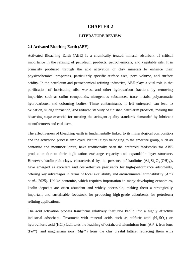 Chapter 2 Final Abe.. | PDF | Filtration | Chemical Reactor