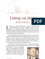 Who is Ludwig Von Mises - Murray Rothbard