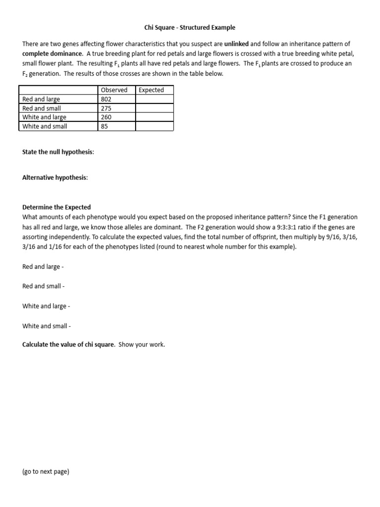Chi Square - Structured Example PDF | PDF