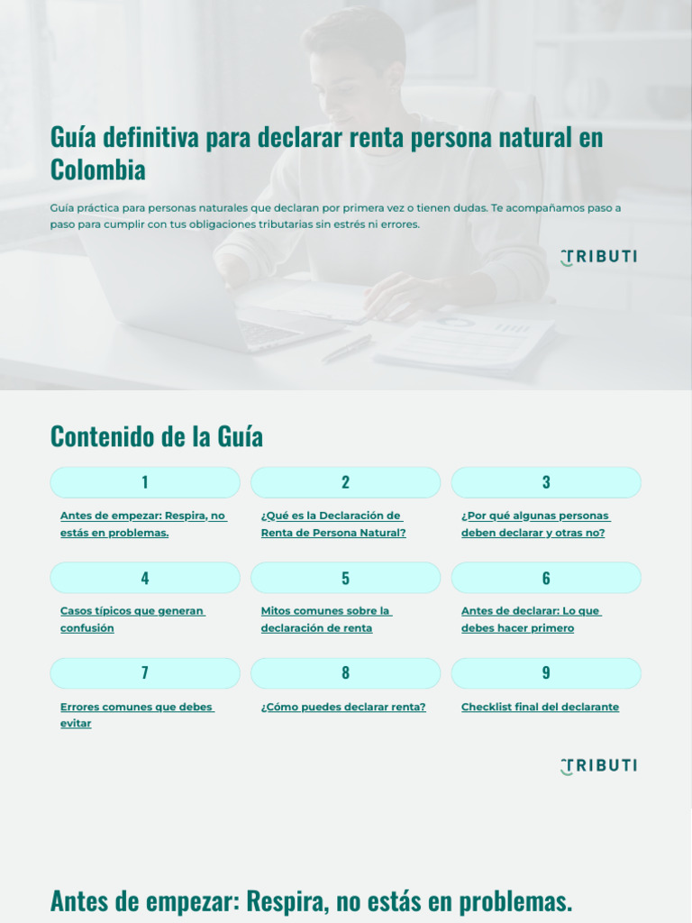 Guía Definitiva para Declarar Renta Persona Natural en Colombia | PDF ...
