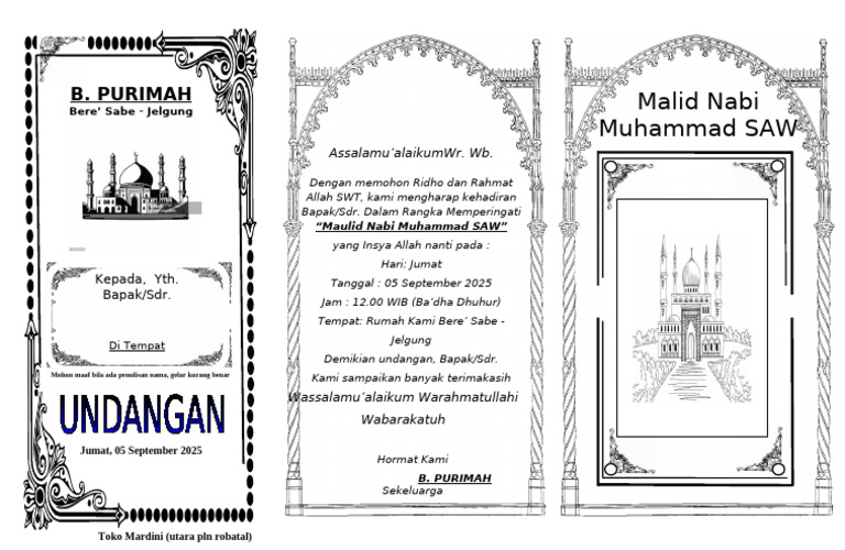 UNDANGAN 7bln | PDF